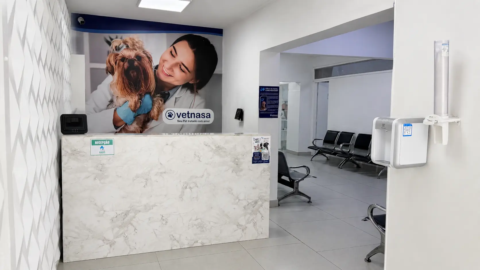 Recepção Hospital Veterinário Vetnasa Lapa